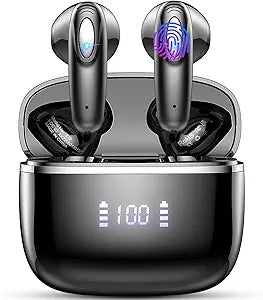 Wireless Earbud Bluetooth 5.3 Headphones with Deep Bass Stereo
