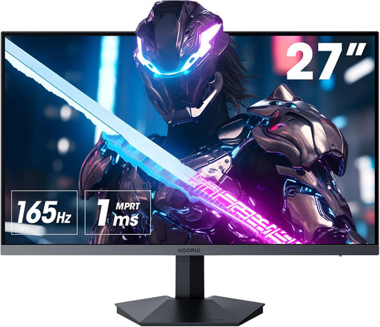 Immerse in Speed: KOORUI 27 FHD 165Hz Gaming Monitor