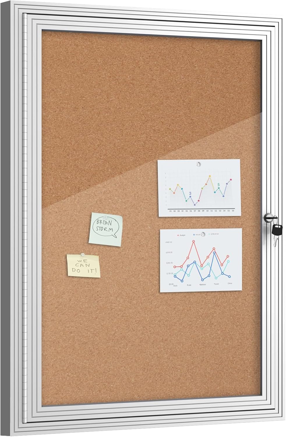 36x24 Enclosed Bulletin Board for Secure Outdoor Display