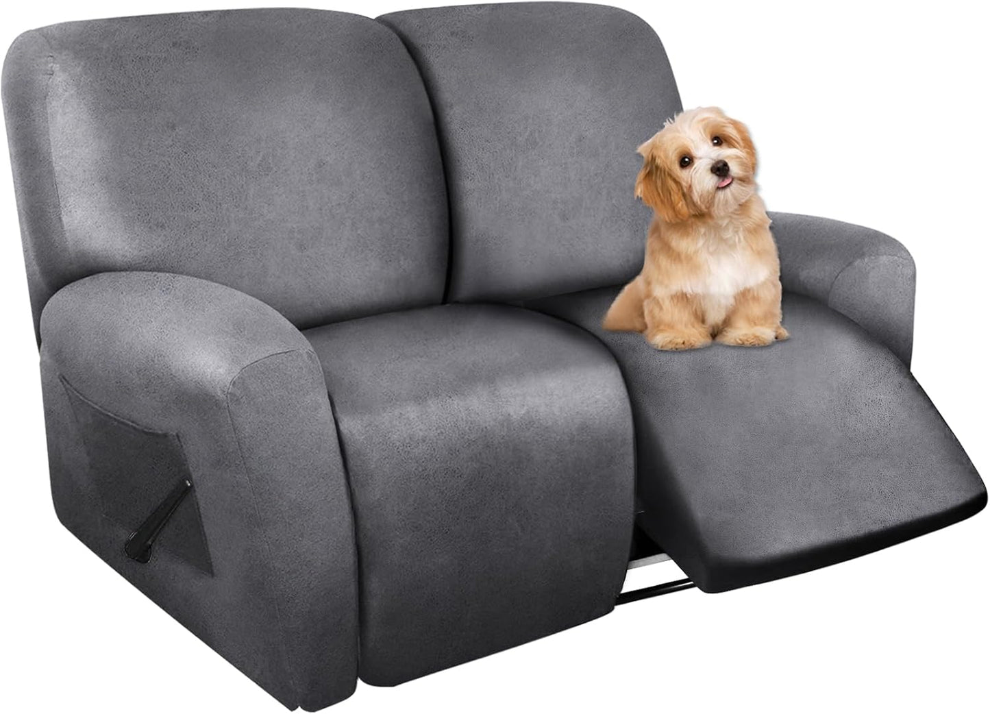 Molasofa Loveseat Recliner Slipcover - Stretch Leather Protector