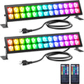 Onforu Stage Lights 2 Pack 48W LED Wall Washer Light - RGB Outdoor