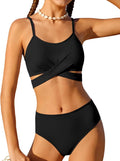 Girls Swimsuit Criss Cross Bikini Set for Summer Fun 7-16T