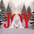 JOY Outdoor Nativity Yard Sign 3-Piece Set - Durable PVC Silhouettes