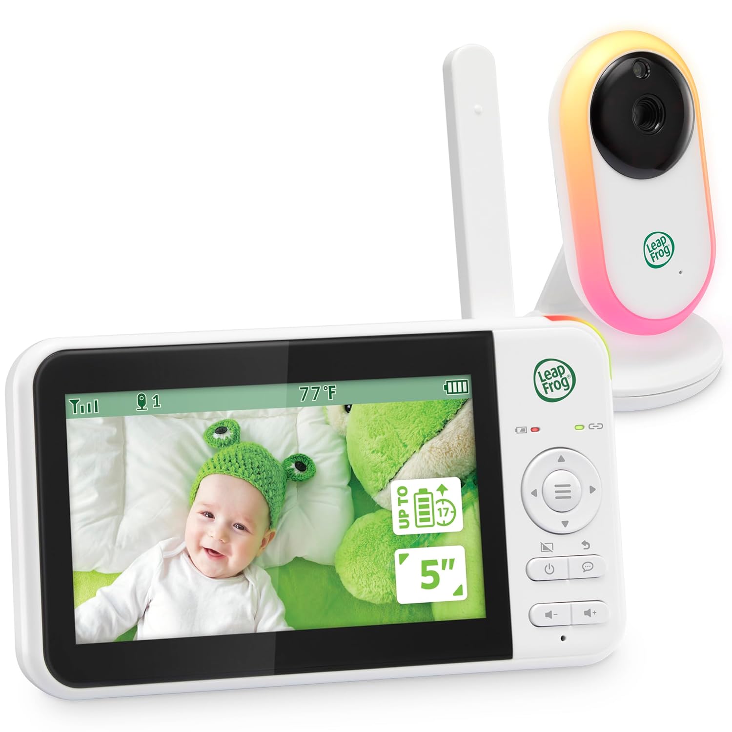 LeapFrog LF2415 Baby Monitor with 5 IPS LCD Screen and More