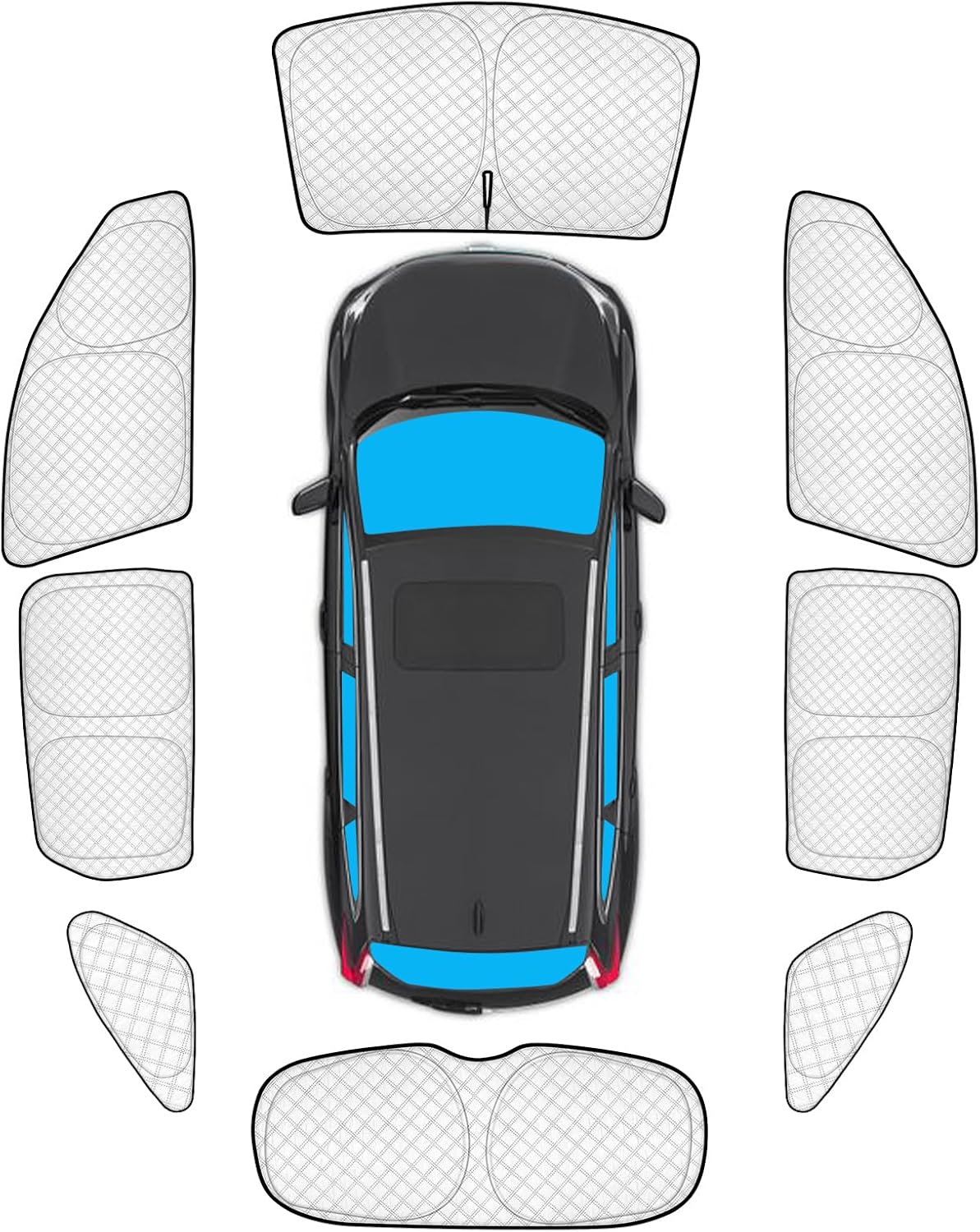 Kia Sorento 2016-2020 Custom Fit Full Window Sun Shades