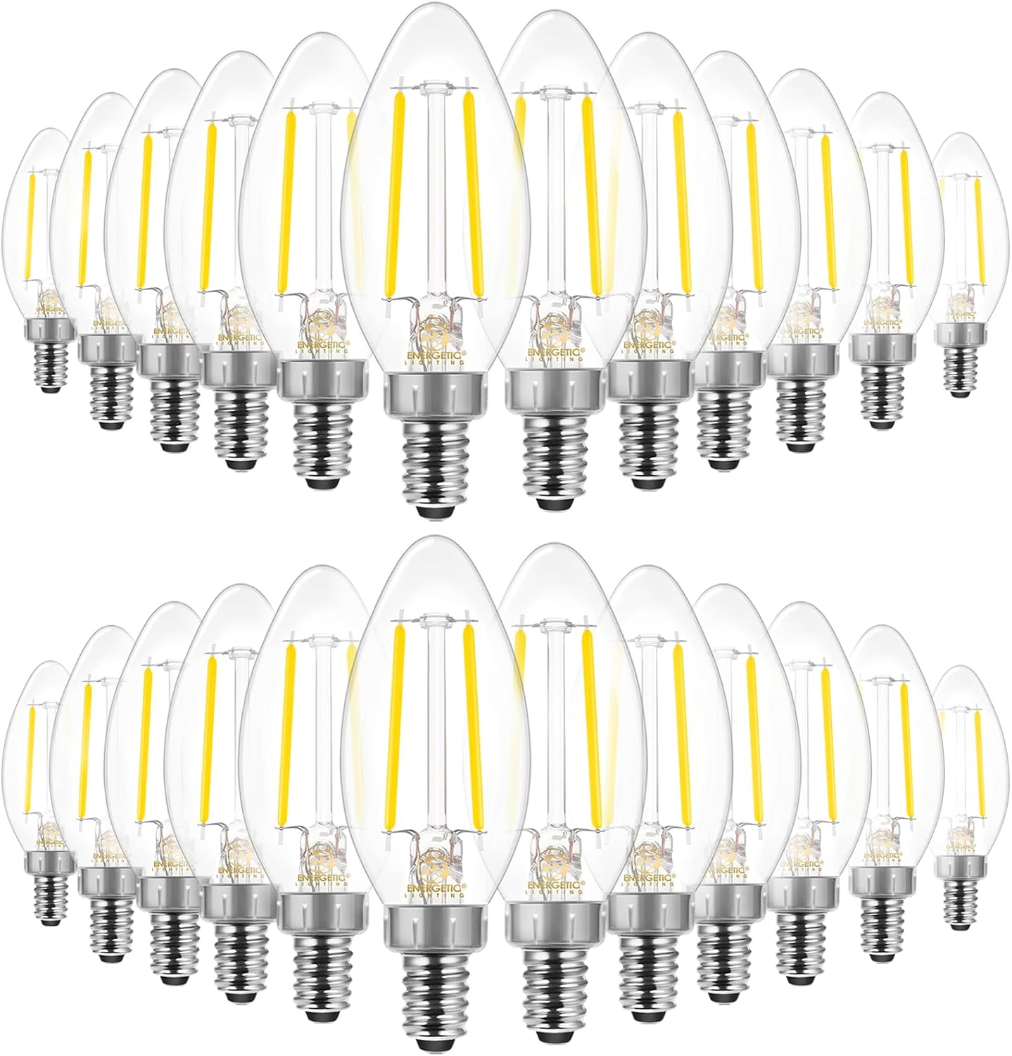 Energetic E12 B10 LED Candelabra Light Bulb, 40W Equivalent