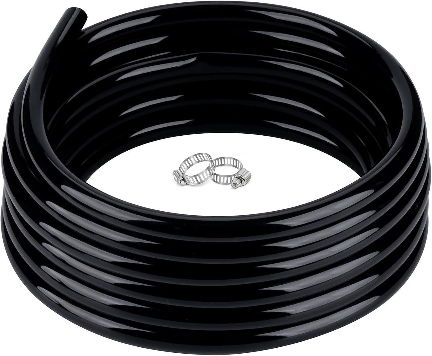 3/4 inch Black Vinyl Tubing - 25ft Flexible PVC Hose for Water