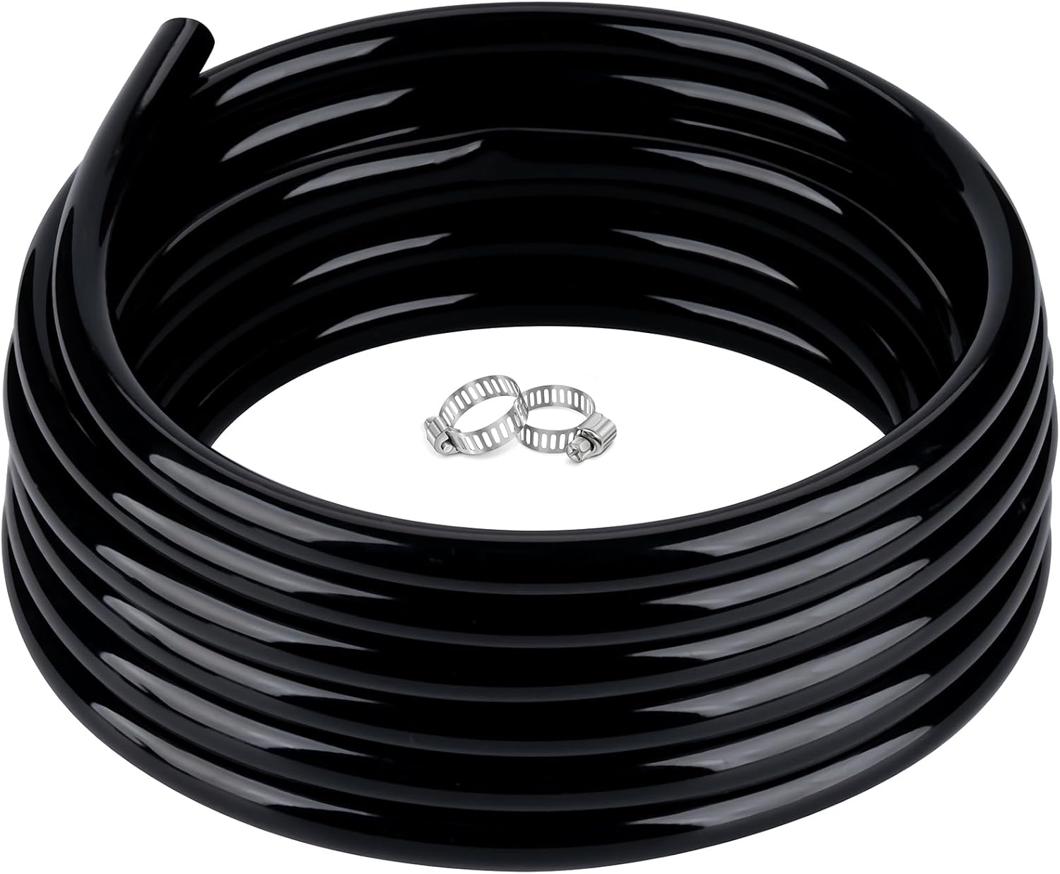 3/4 inch Black Vinyl Tubing for Water Fuel Gas Transfer - 50ft