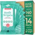Body Wipes for Adults - XL Bath Wipes for Gentle Cleansing
