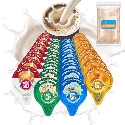Doomi Delight Creamer Variety Pack + Bonus Stirrers