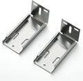 10 Pairs Silver Heavy Duty Rear Mount Brackets for 45mm Drawer Slides