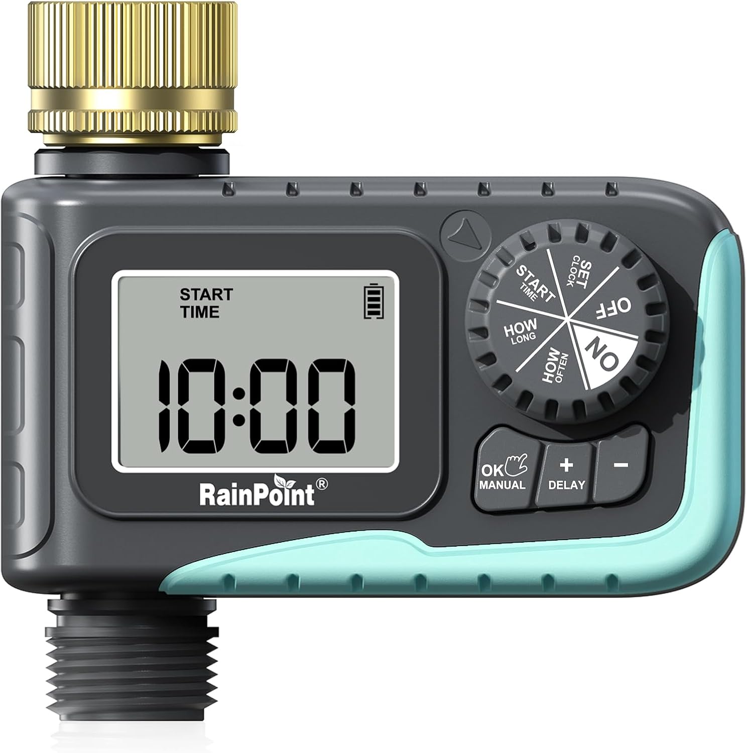 RAINPOINT Programmable Water Timer for Garden Hose Irrigation
