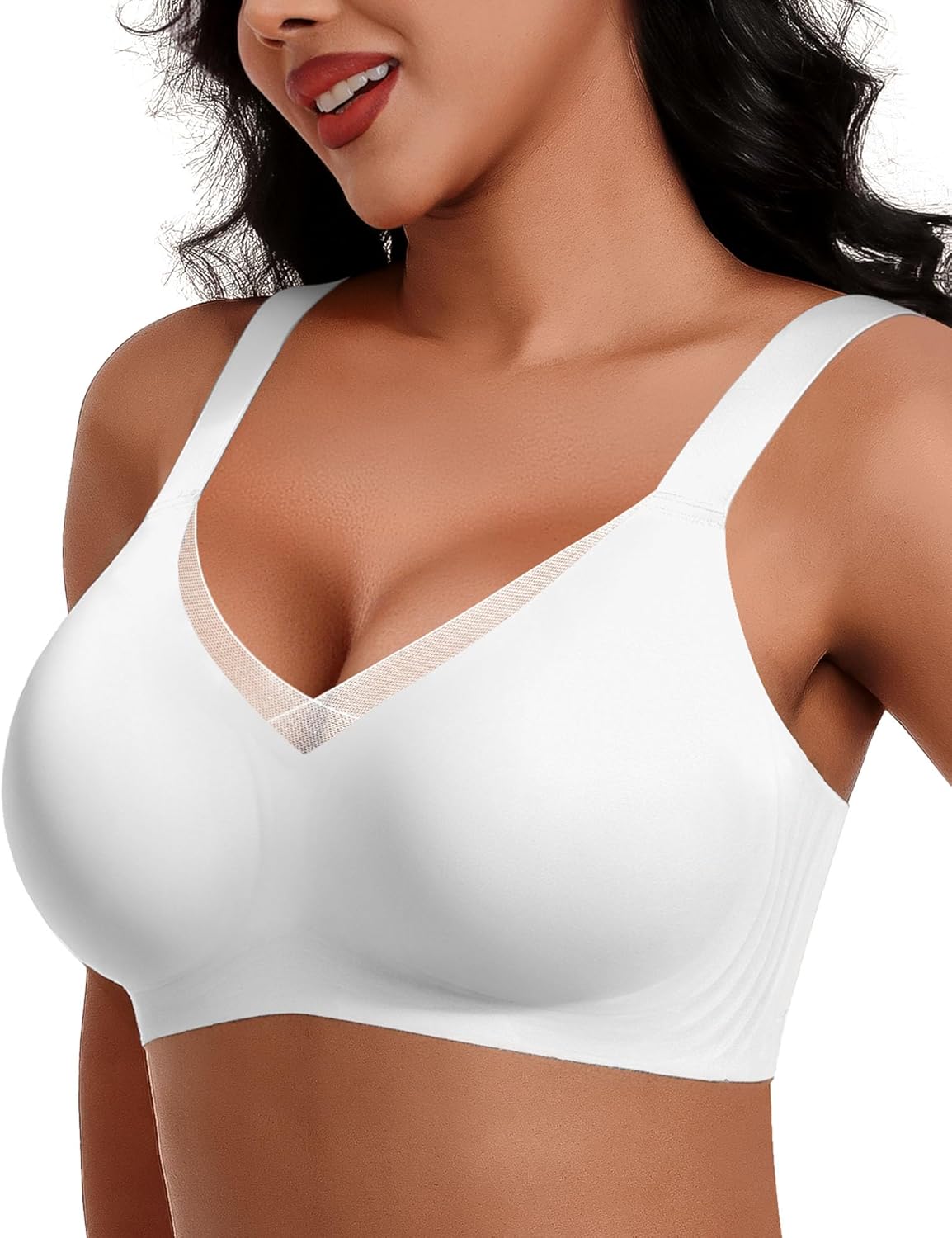 Seamless Mesh Lace Bras for Women with Support and Lift