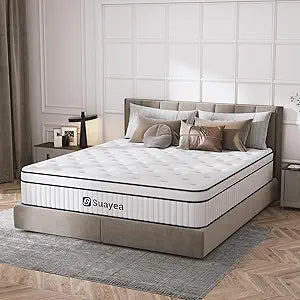 Queen Mattress with Pocket Spring and Soft Foam for Comfort