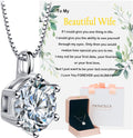1-3Carat Moissanite Necklace Anniversary Gift for Her - Dazzling Heart