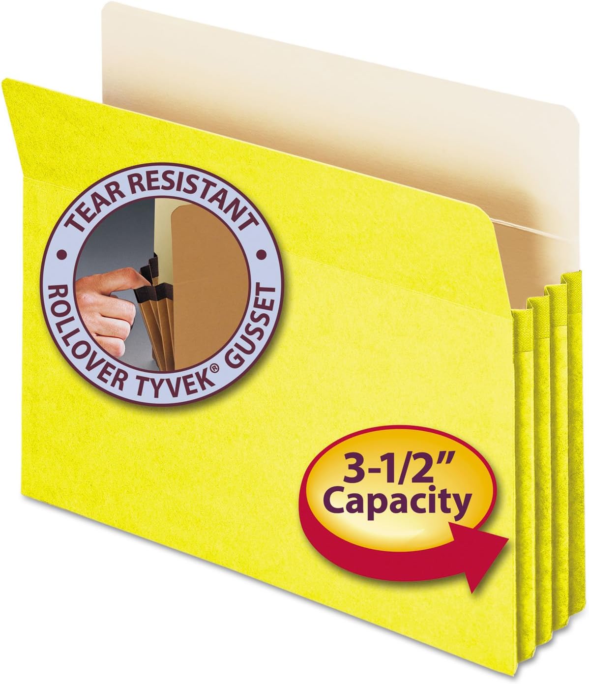 Smead File Pocket with Straight-Cut Tab for Easy Organization