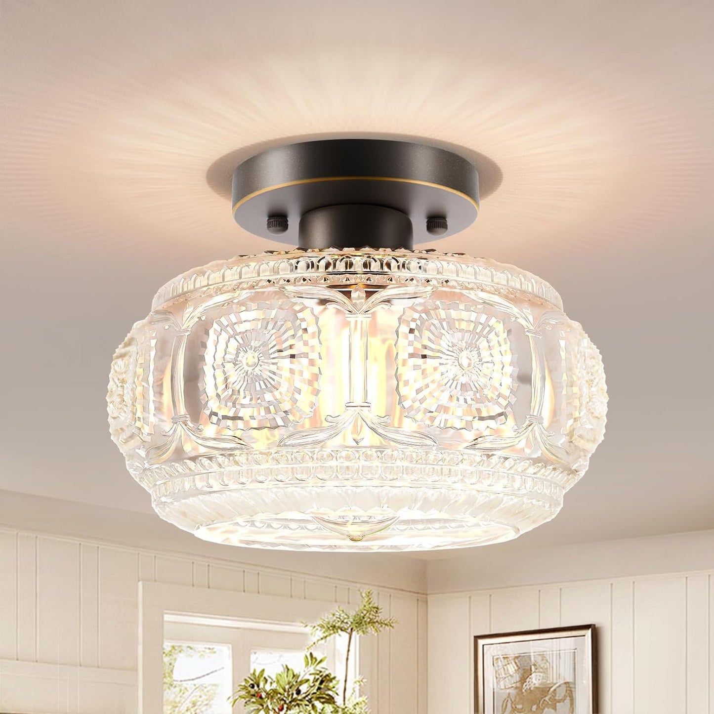 Semi Flush Mount Ceiling Light Fixture for Modern Spaces