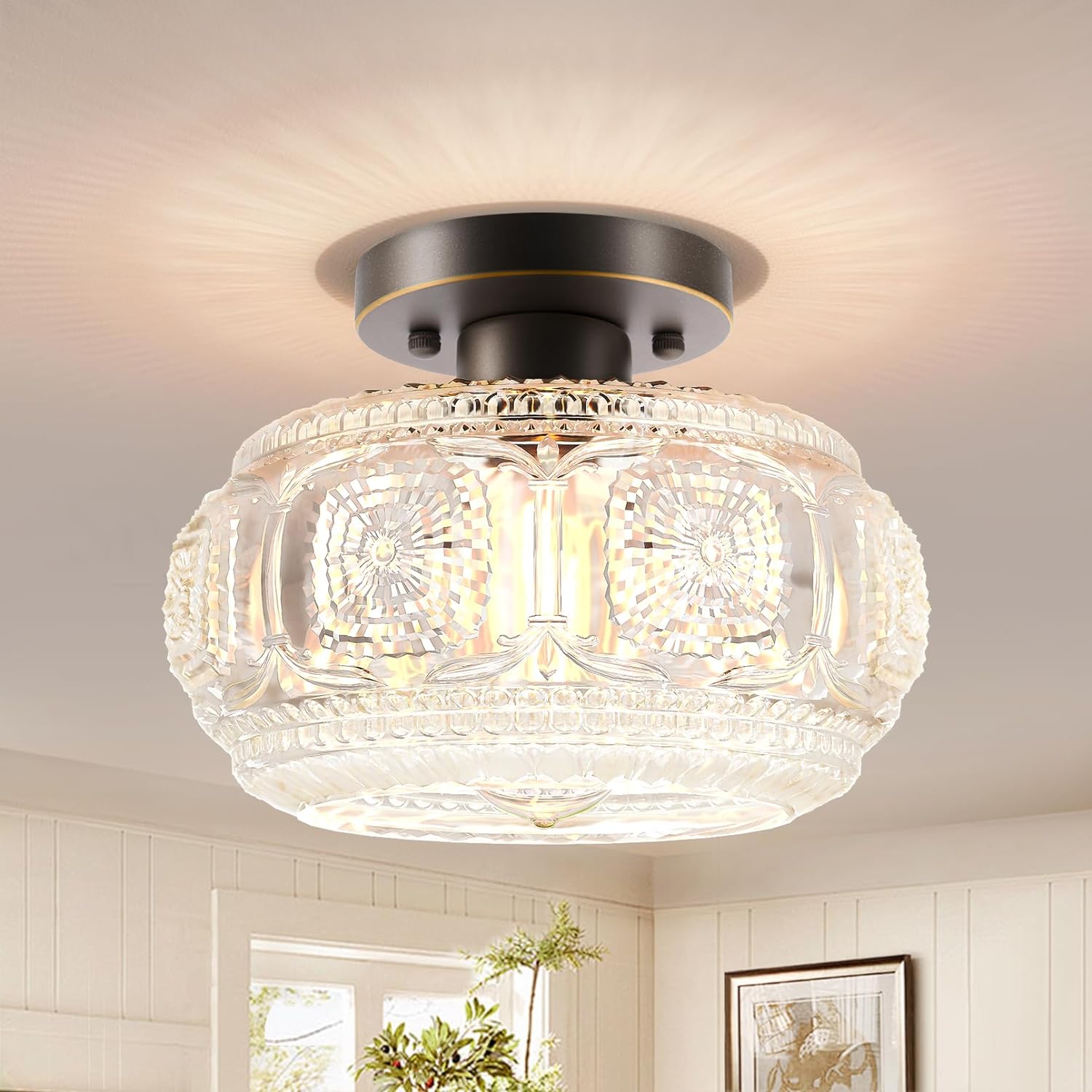 Semi Flush Mount Ceiling Light Fixture for Modern Spaces
