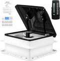 14 RV Roof Vent Fan with LED Light and Remote Control Features