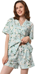 100% Cotton Pajamas for Women Sets 2 Pieces Pjs - Soft Breathable Fit