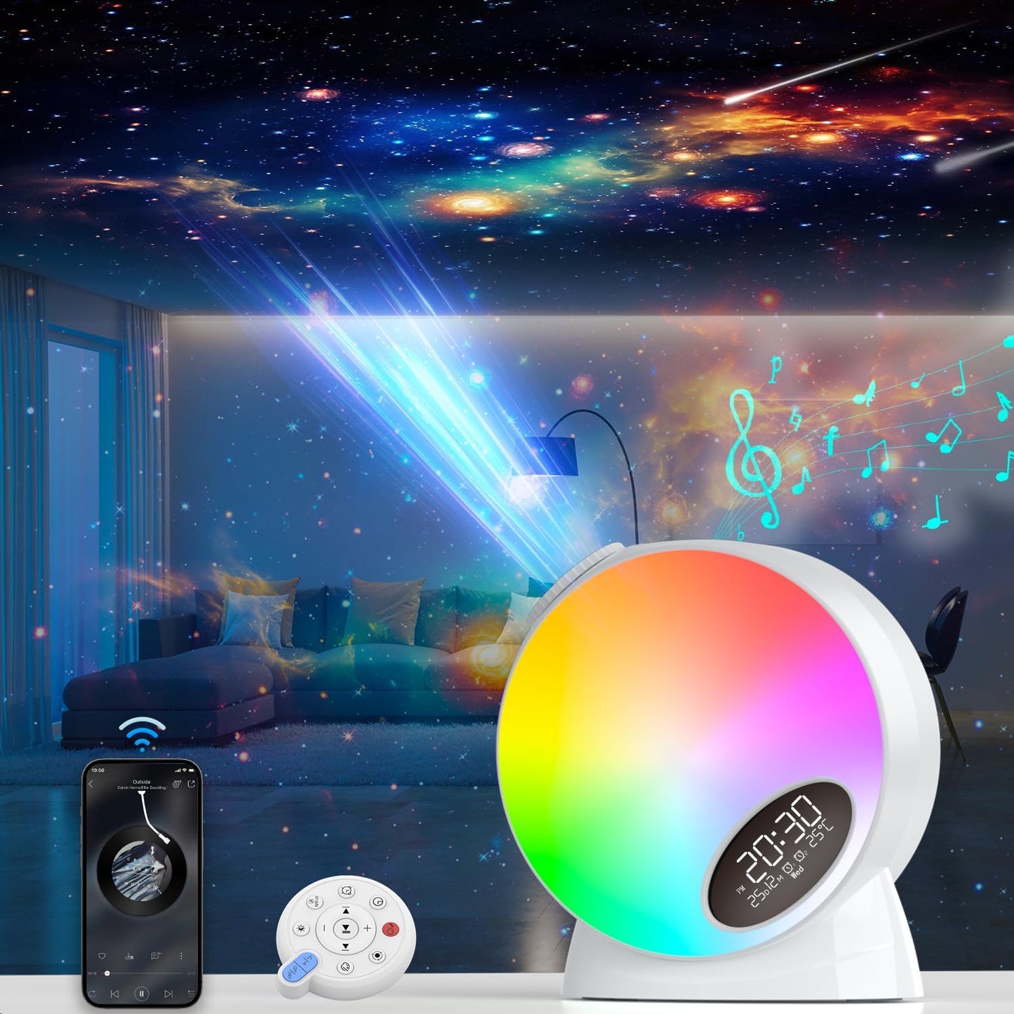 Transform Your Space with Glotella Galaxy Projector