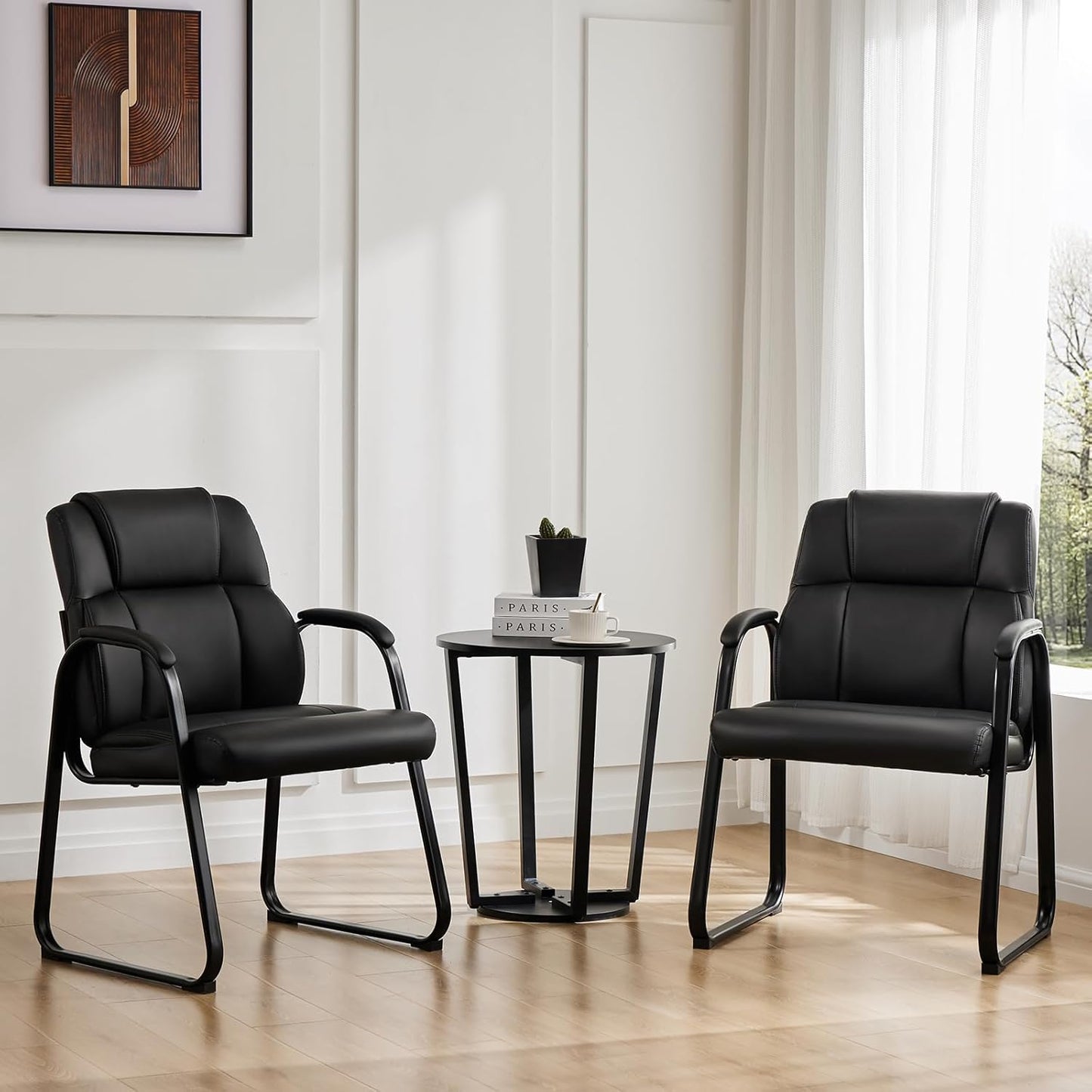 Sweetcrispy Waiting Room Guest Chair Set of 2 for Comfort & Style