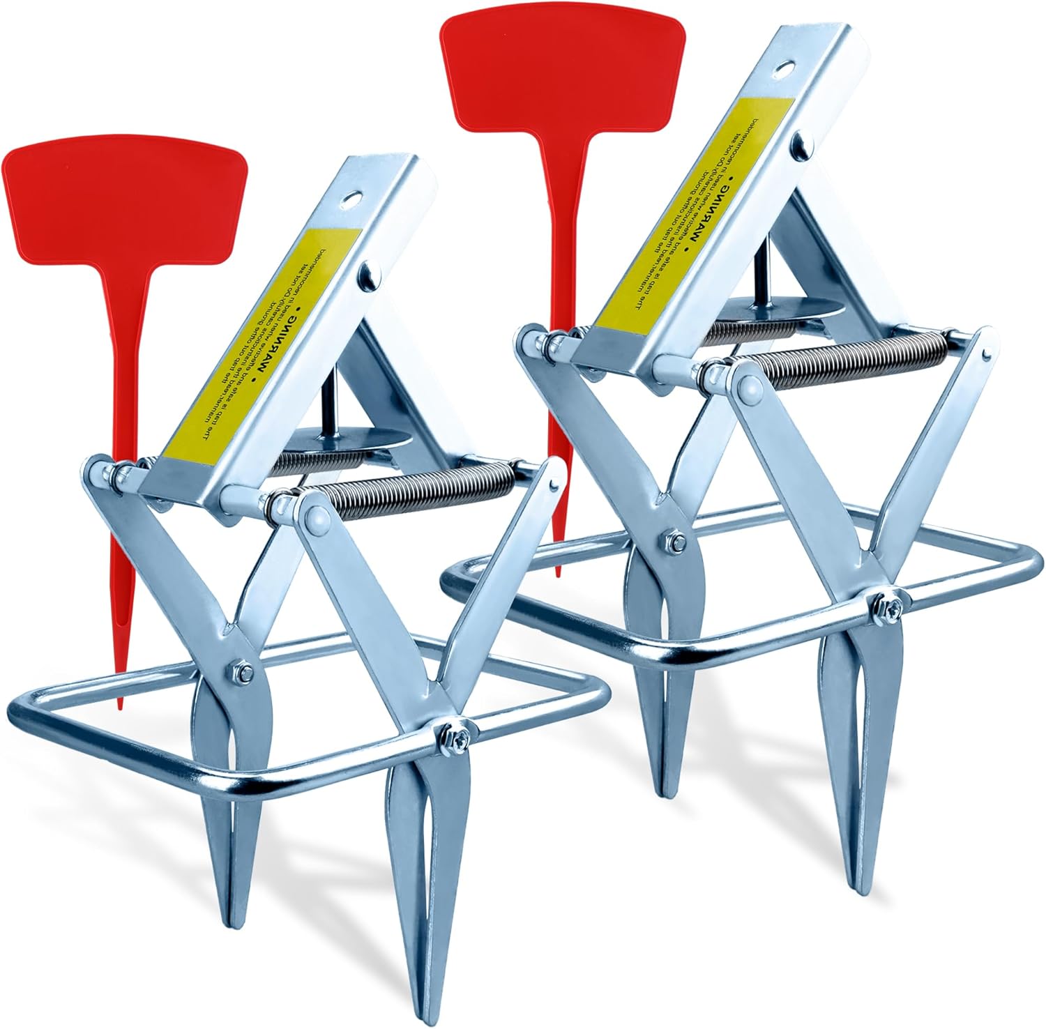 2 Pack Reusable Mole Traps for Effective Lawn Elimination