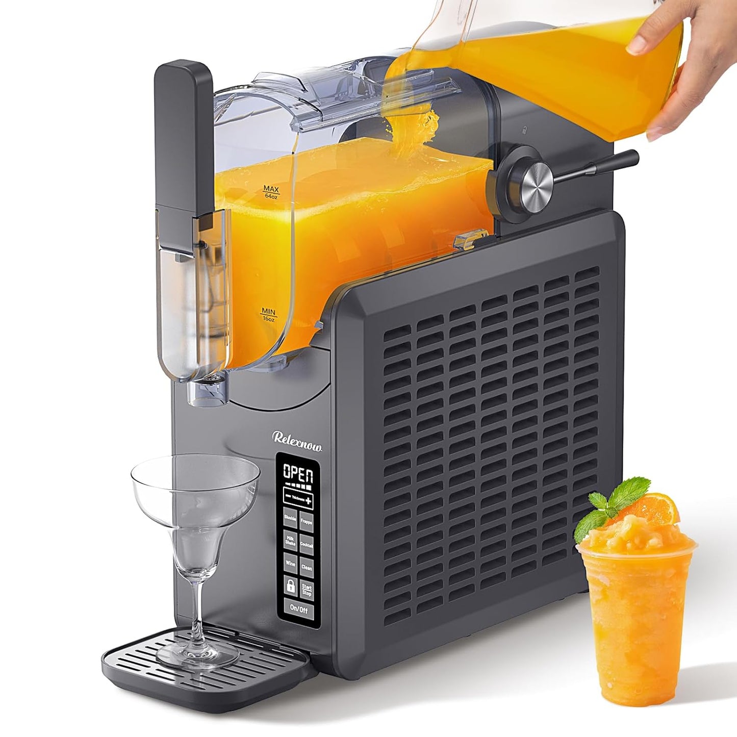 Self-Cleaning Slushie Maker: Professional Home Frozen Drinks