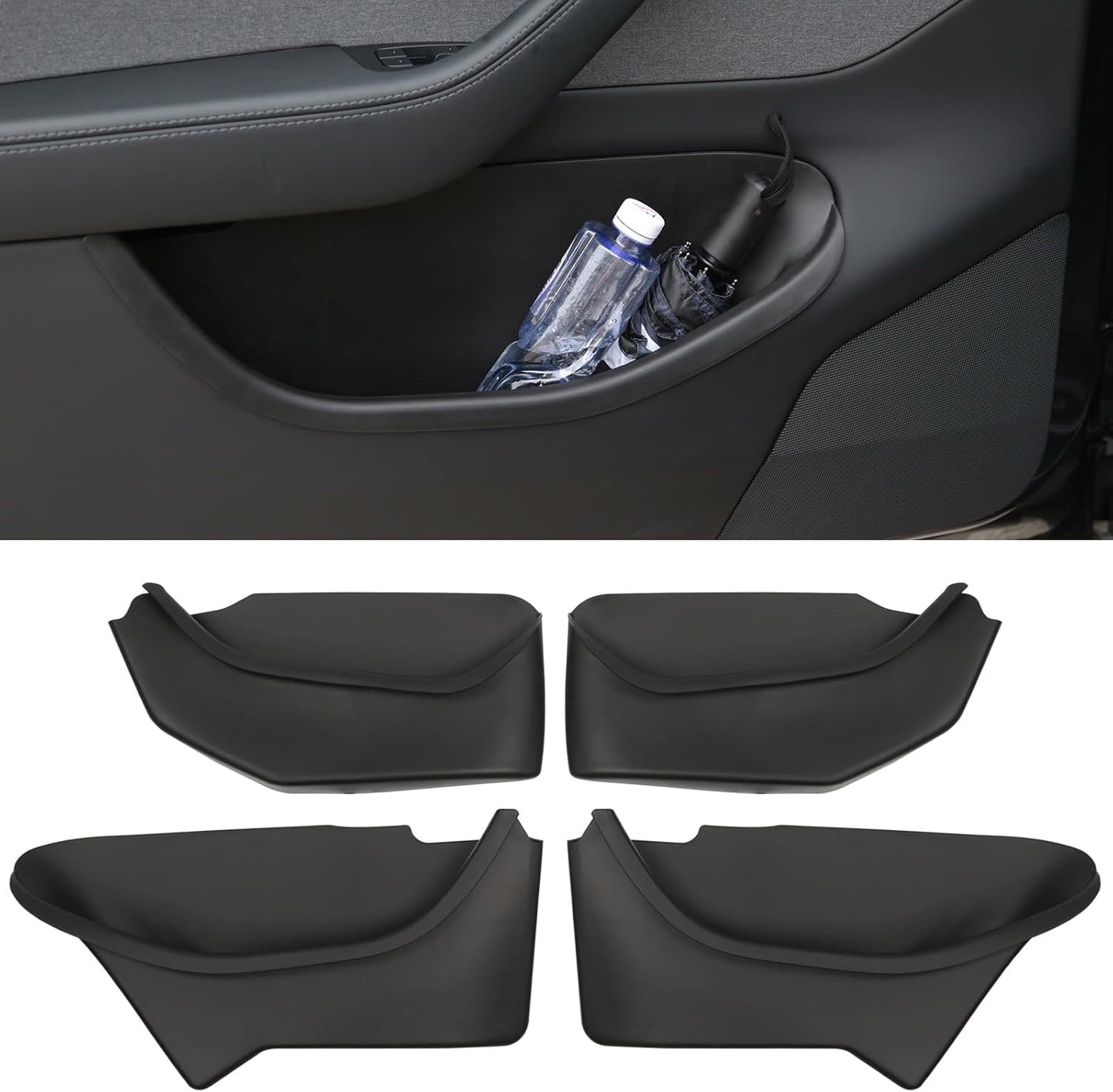 Door Pocket Liners for Tesla Model Y Juniper 2025 2026 Storage