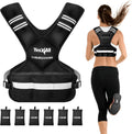Yes4All Adjustable Weighted Vest 11-32lbs - Reflective Strip, Large