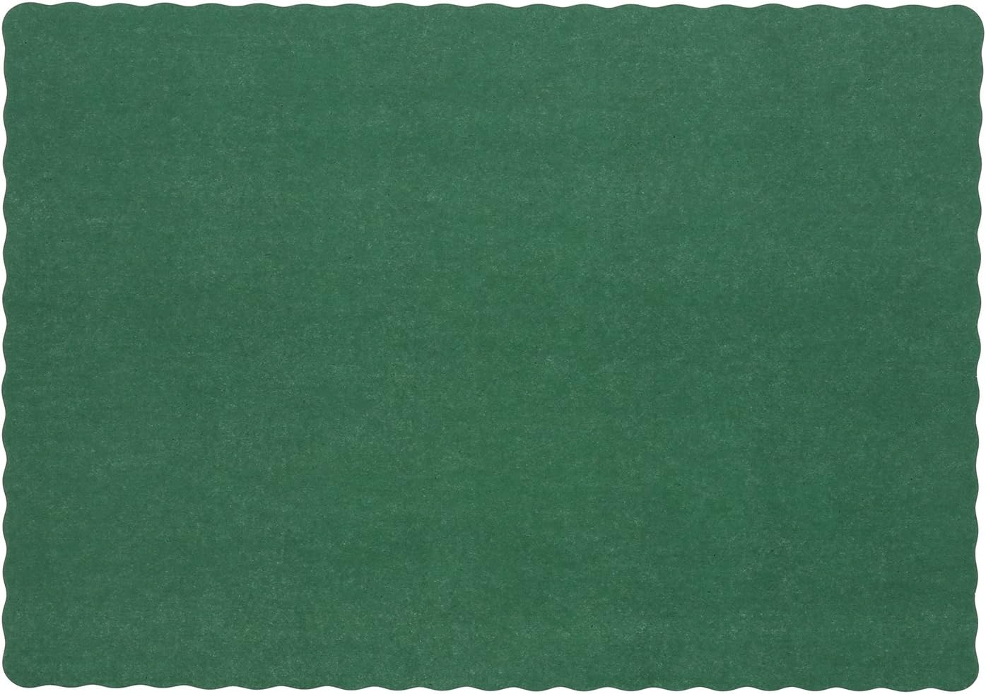 Royal Dark Green Disposable Placemat for Vibrant Dining Setup