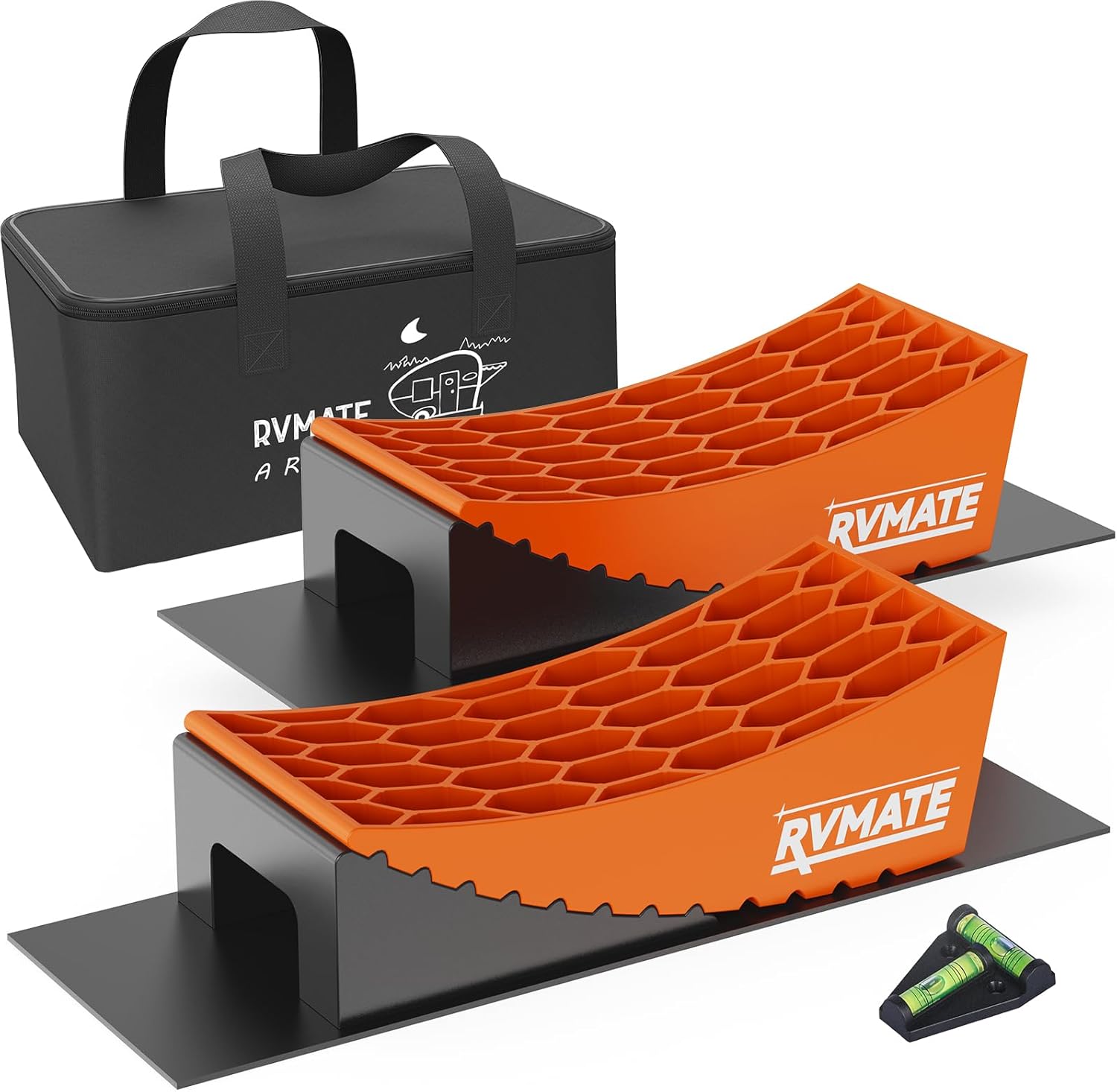 RVMATE Camper Levelers 8-Piece Kit for Easy RV Leveling