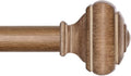 Decorative Wood Curtain Rods for Windows 72 to 144 Inches Long