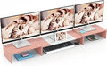Triple Dual Monitor Stand Riser 56in Extra Long Adjustable - Space