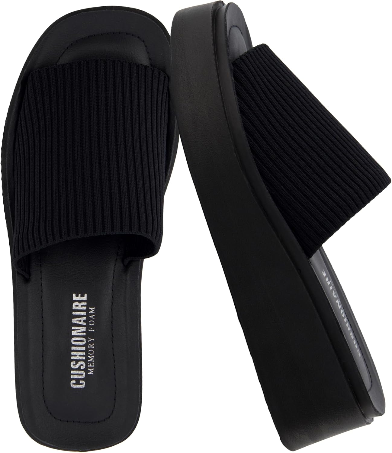 CUSHIONAIRE Pim Wedge Chunky Platform Sandals for Women