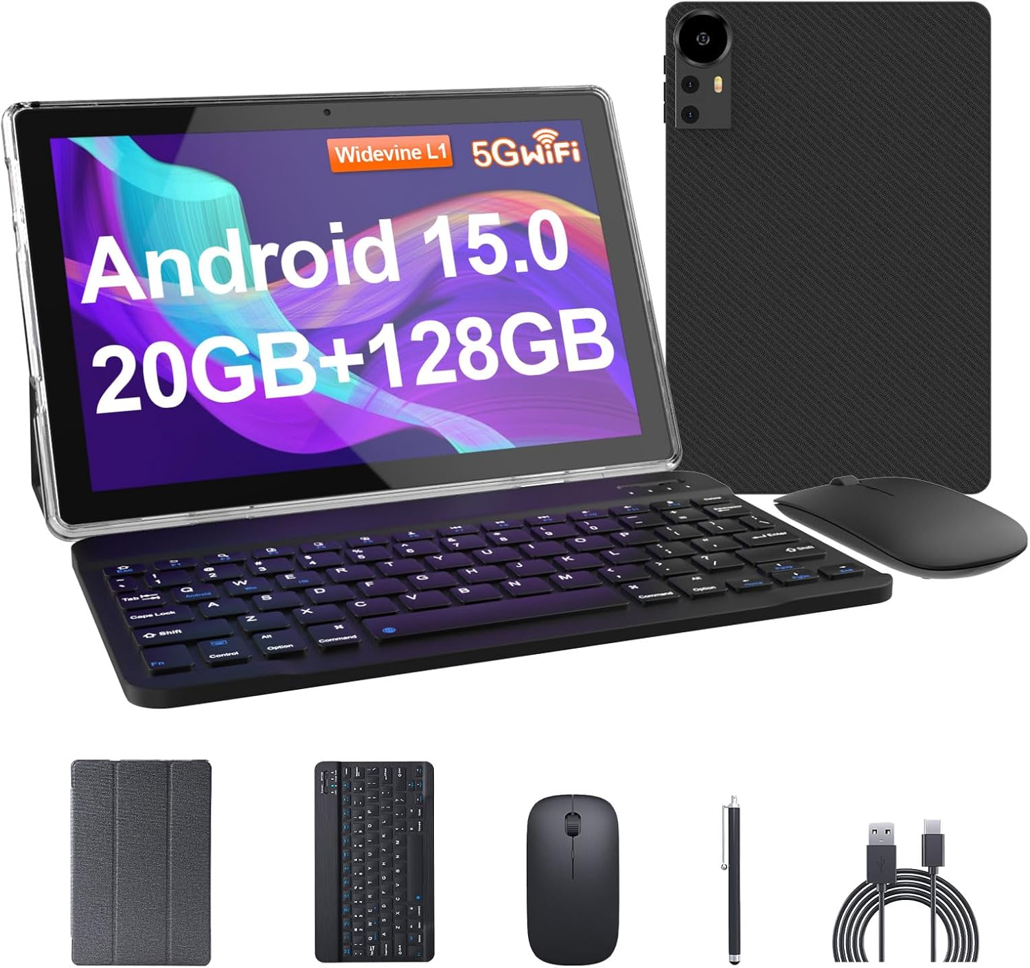10.1Inch Android Tablet with 20GB RAM and 128GB Storage