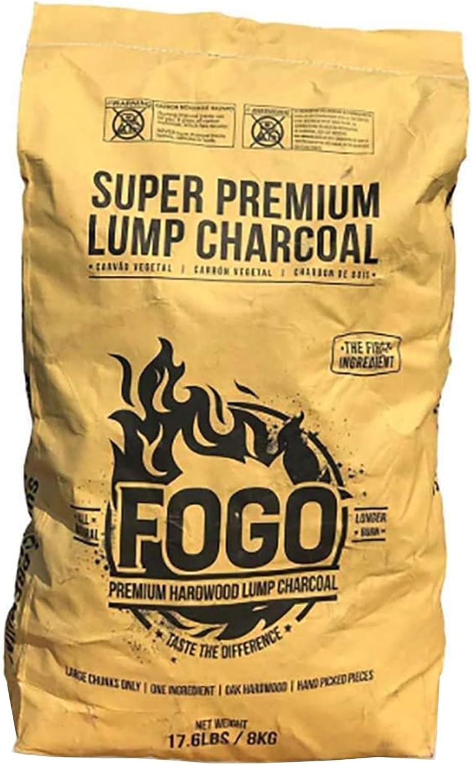 FOGO Super Premium Oak Hardwood Lump Charcoal for Grilling