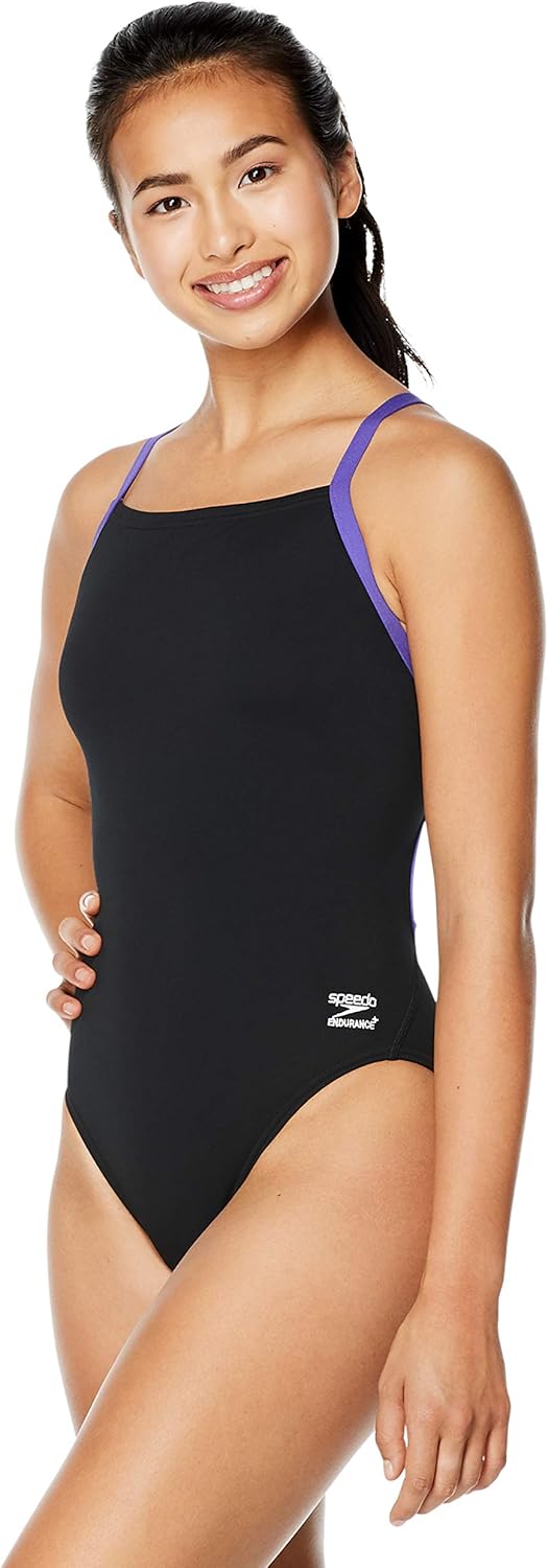 Speedo Women's One Piece Swimsuit Endurance+ Flyback Solid Colors