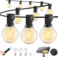 240FT Solar String Lights Outdoor Waterproof with Remote - Dimmable