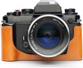 Handmade Genuine Leather Half Camera Case for Nikon FA - Sandy Brown