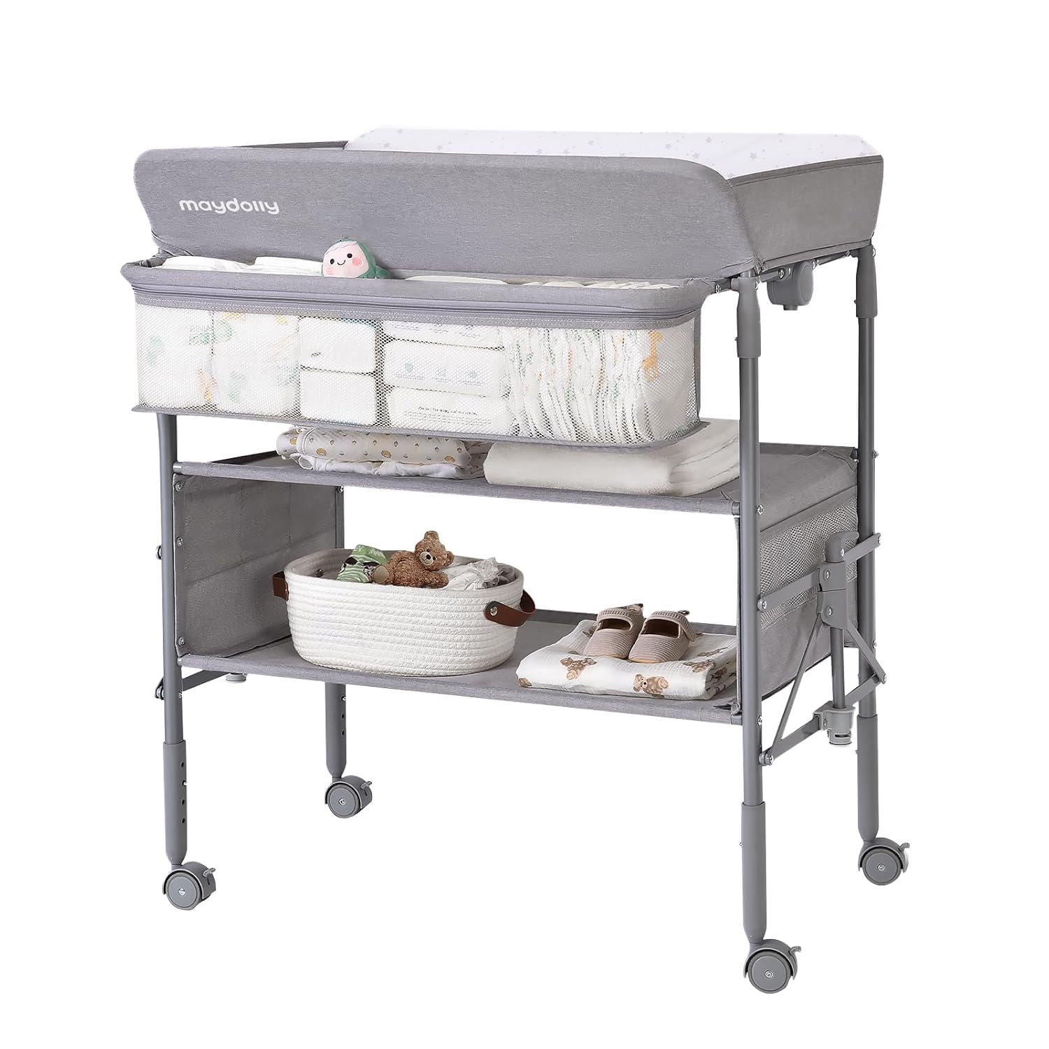 Maydolly Portable Foldable Baby Changing Table for Easy Use