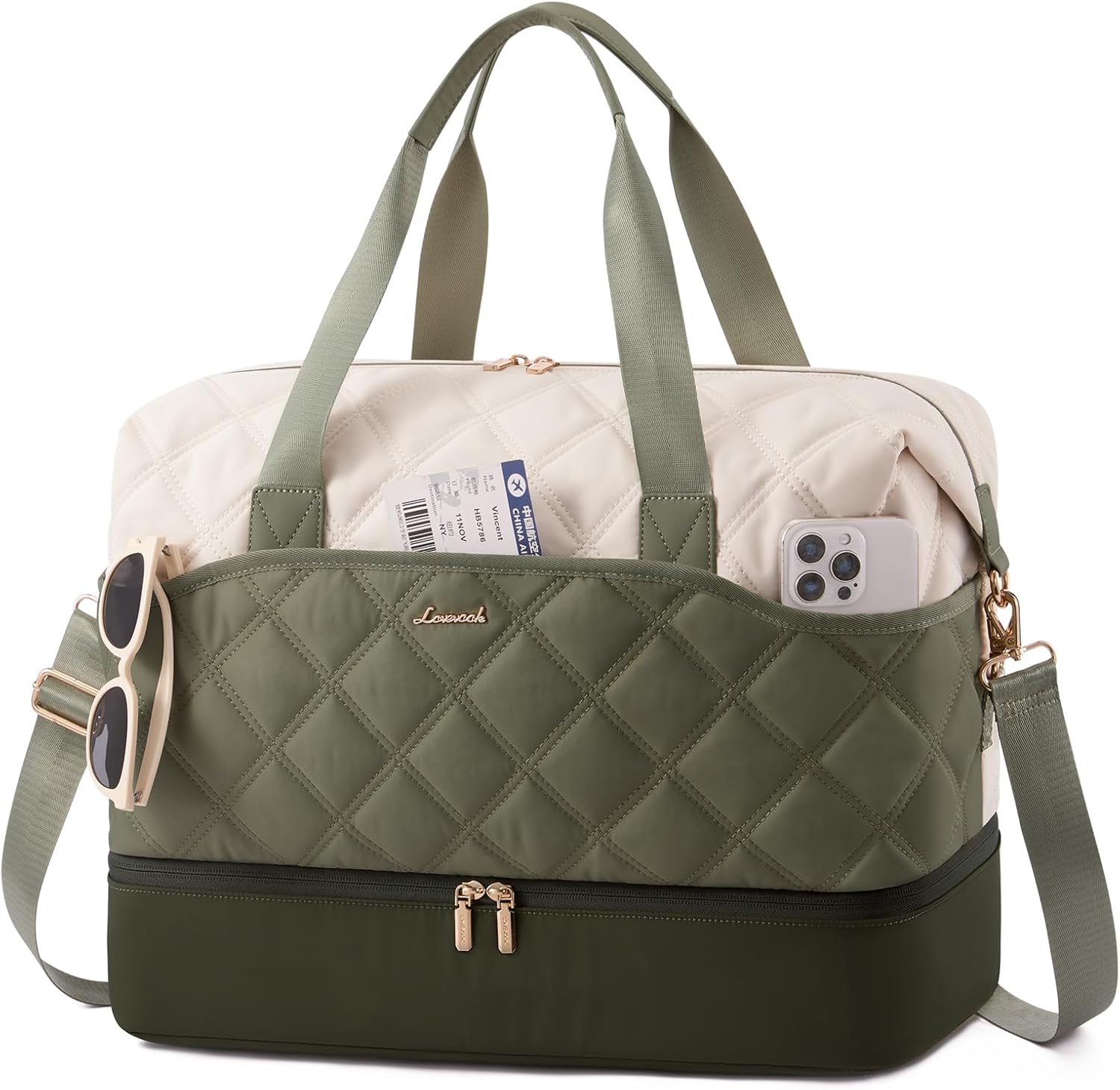LOVEVOOK Weekender Bags for Women with Shoe Compartment