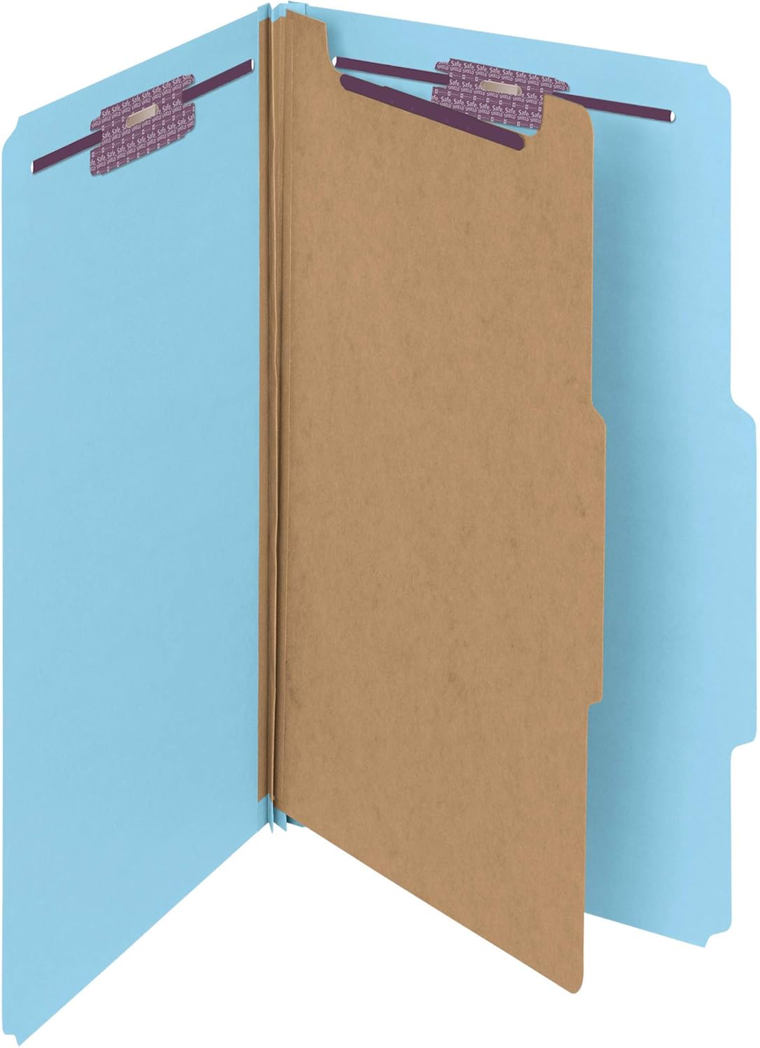 Smead Pressboard Classification File Folder with SafeSHIELD Fasteners