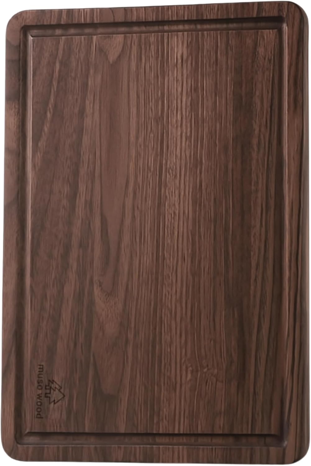 Muso Wood Walnut Cutting Board with Juice Groove and Handle