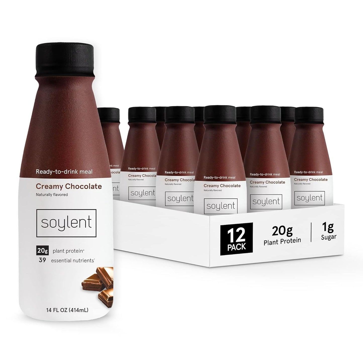 Soylent Creamy Chocolate Meal Replacement Shake for Nutrition