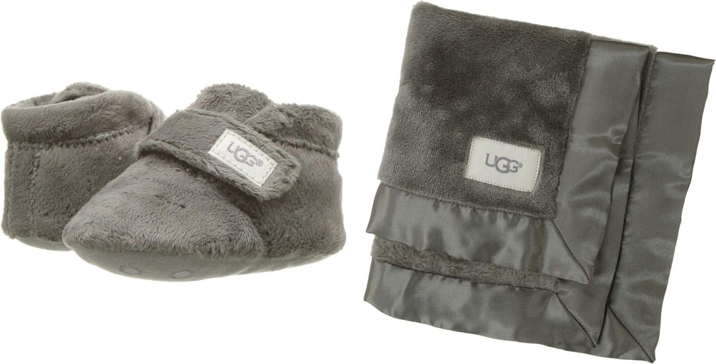 UGG Unisex-Baby Bixbee Boot and Lovey Blanket Infant Gift Set