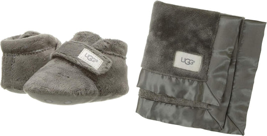 UGG Unisex-Baby Bixbee Boot and Lovey Blanket Infant Gift Set