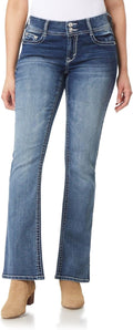 WallFlower Luscious Curvy Bootcut Mid-Rise Jeans - Flattering Fit Body