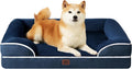 Orthopedic Dog Bed for Large Dogs - Memory Foam Bolster Bed EHEYCIGA