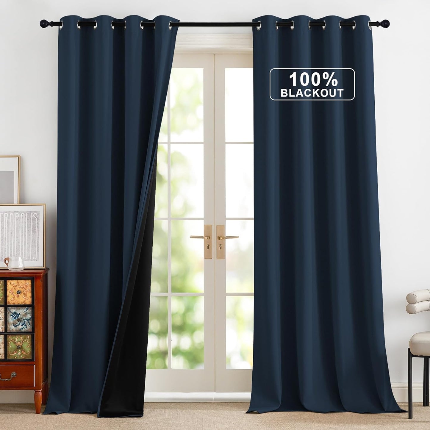 NICETOWN Full Blackout Curtains for Living Room and Bedroom